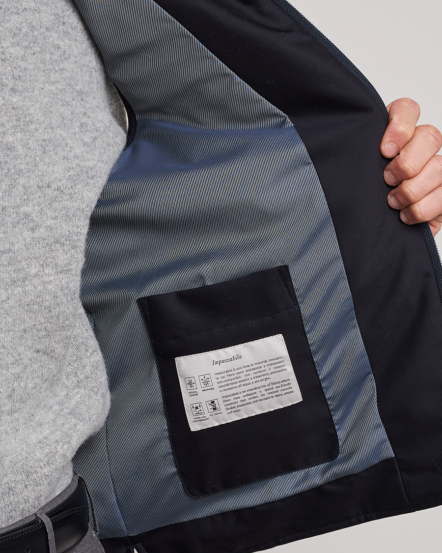 Mies | Ulkoliivit | Canali | Impeccabile Padded Gilet Navy