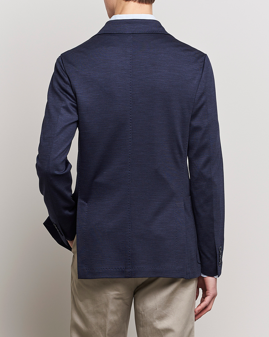 Mies | Pikkutakit | Canali | Wool Jersey Blazer Navy