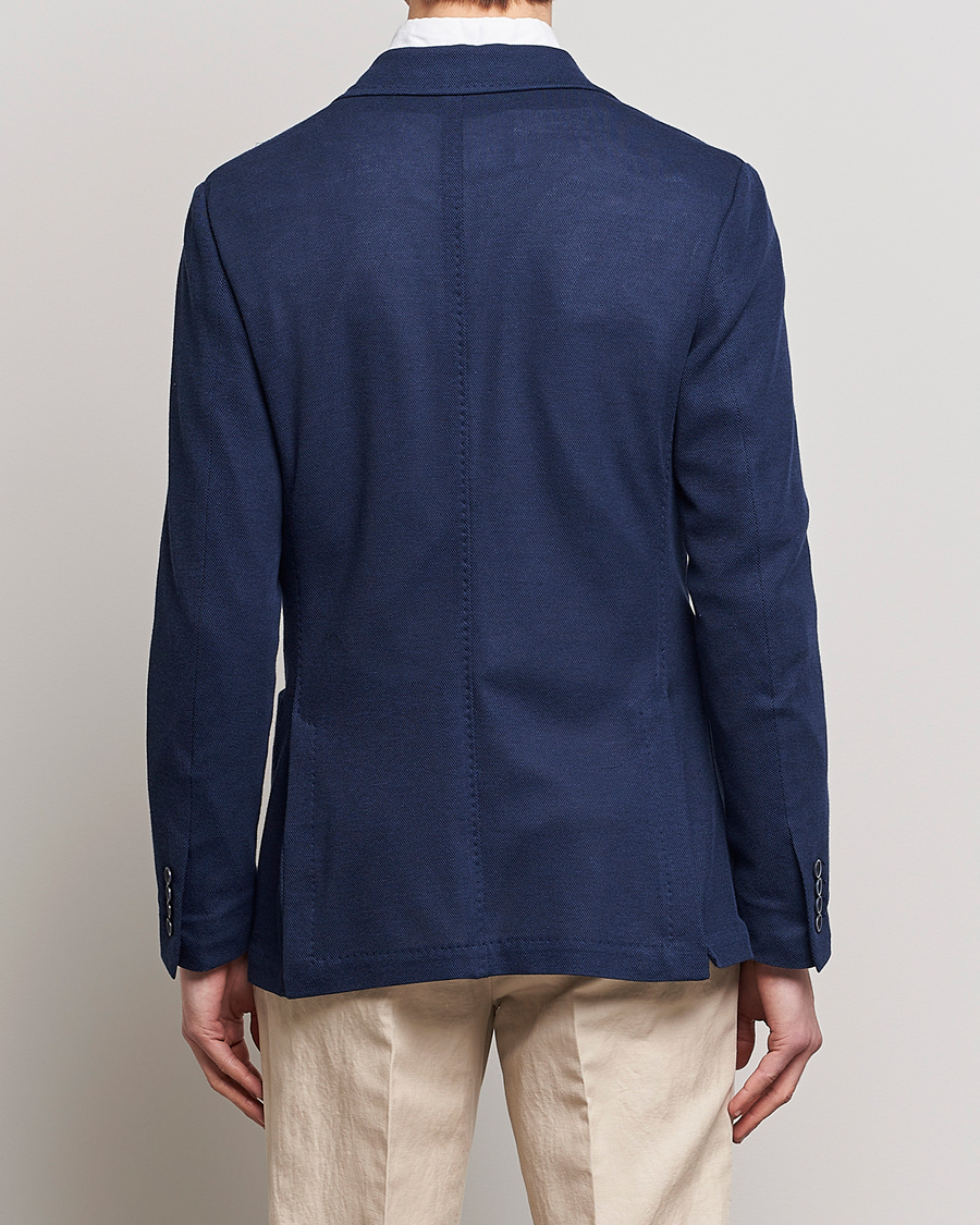 Mies | Pikkutakit | Canali | Cotton Stretch Jersey Blazer Navy