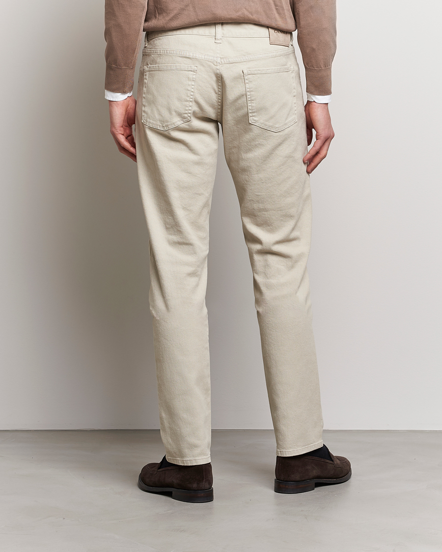 Mies | Housut | Canali | Slim Fit 5-Pocket Pants Beige