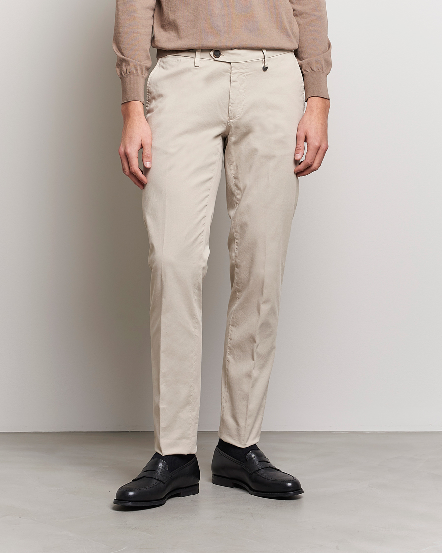 Mies |  | Canali | Cotton Stretch Chinos Beige