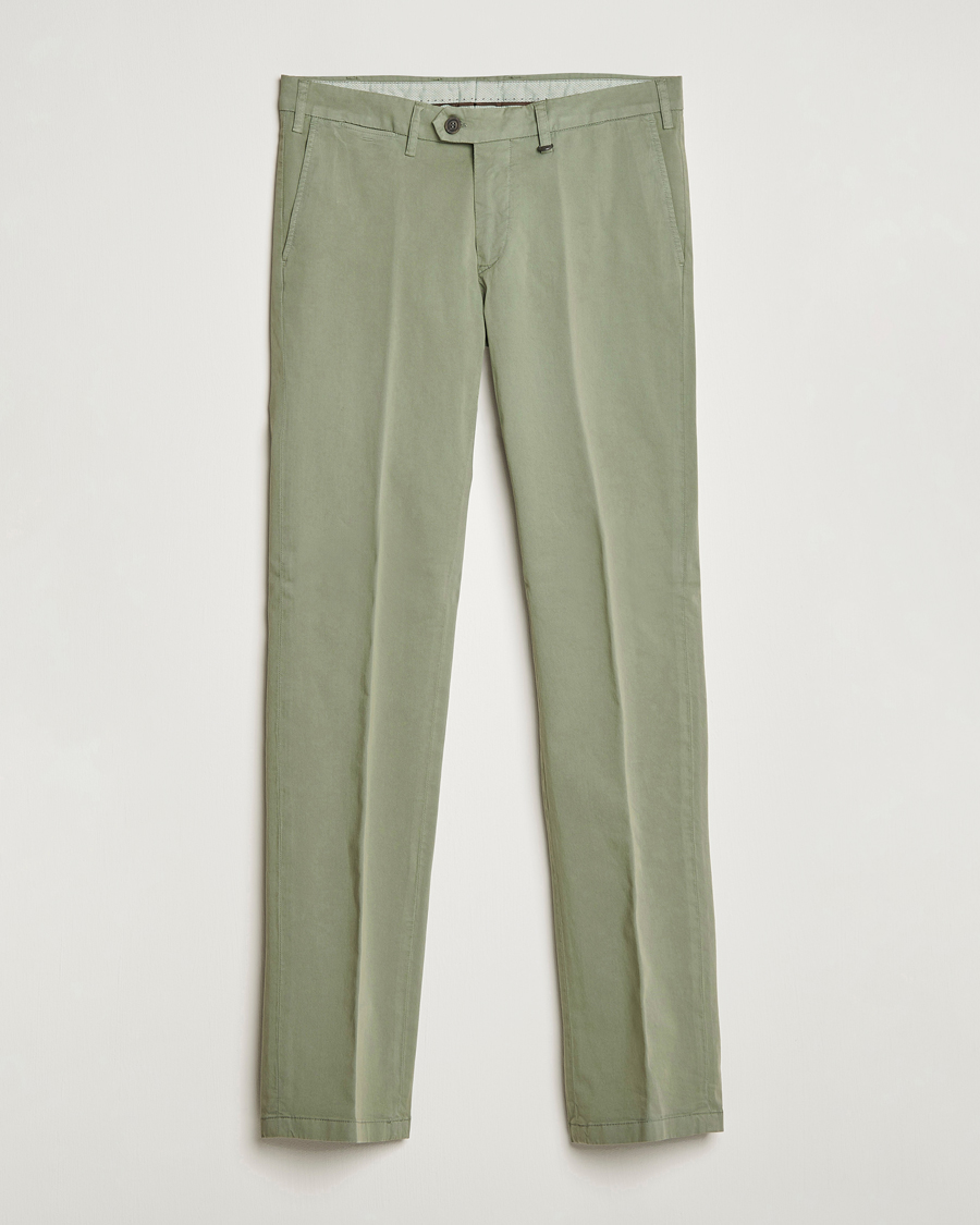 Mies | Housut | Canali | Cotton Stretch Chinos Sage