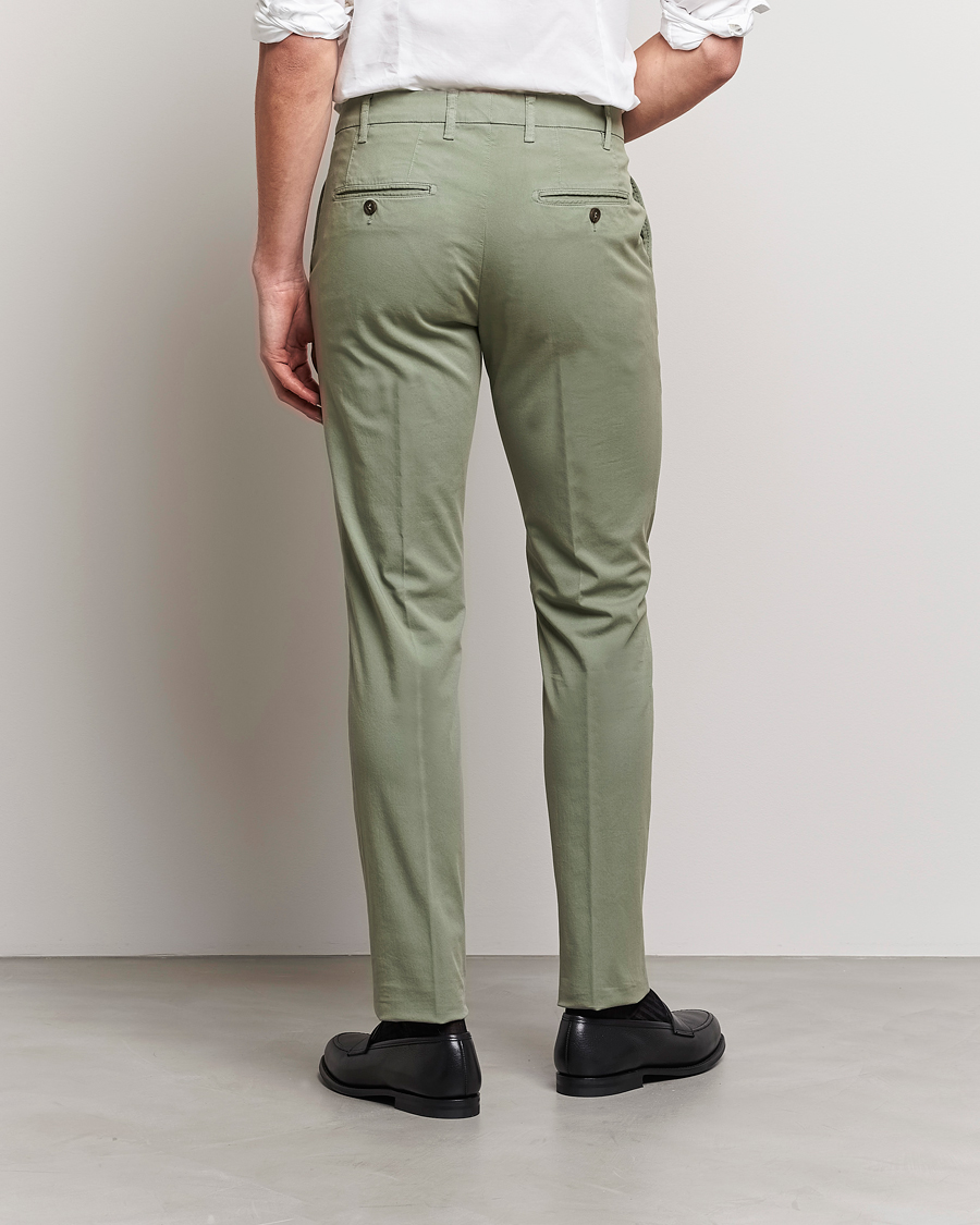 Mies | Housut | Canali | Cotton Stretch Chinos Sage
