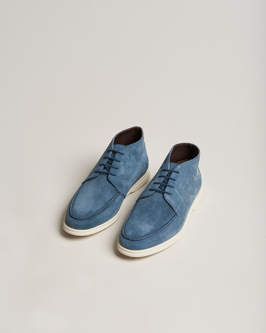 Mies |  | Canali | Chukka Boots Light blue Suede
