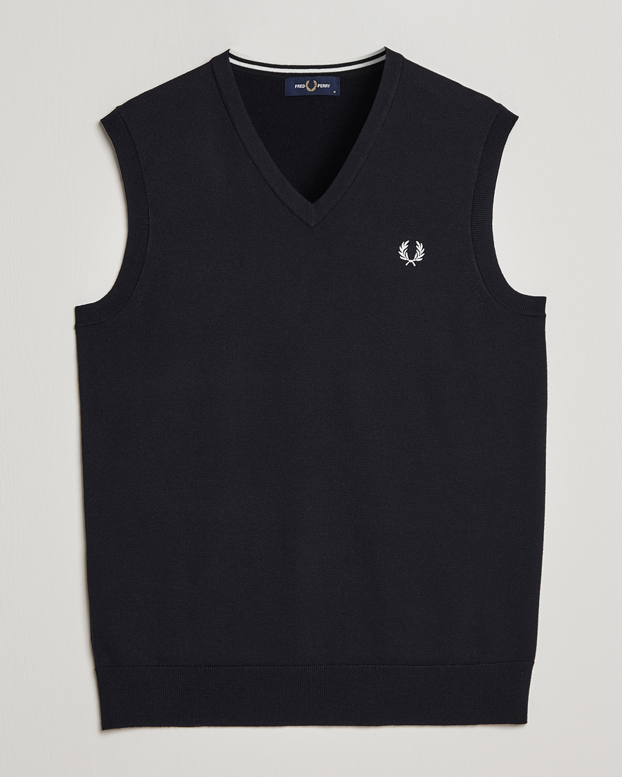 Mies | Puserot | Fred Perry | Classic V-Neck Tank Black