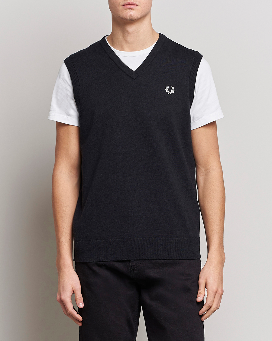 Mies | Fred Perry | Fred Perry | Classic V-Neck Tank Black