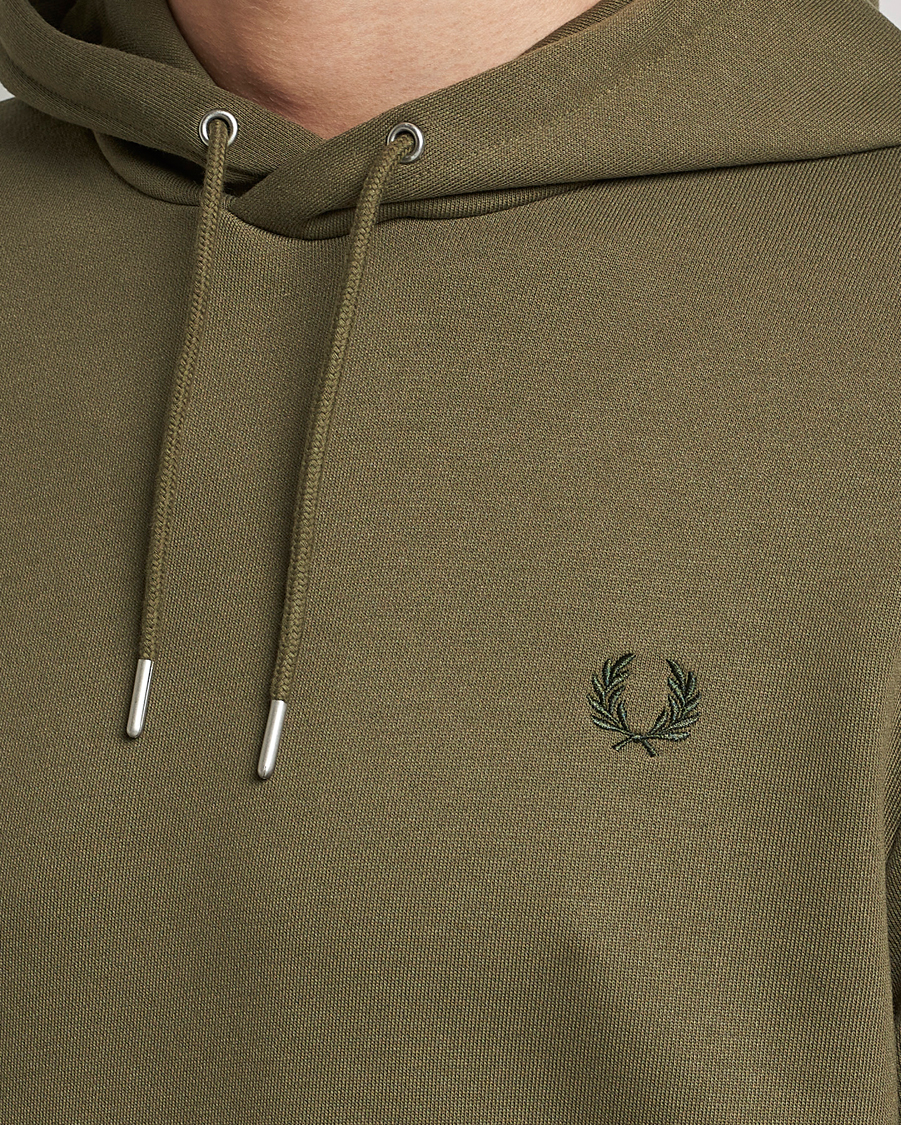 Mies | Puserot | Fred Perry | Tipped Hooded Sweatshirt Unifrom Green