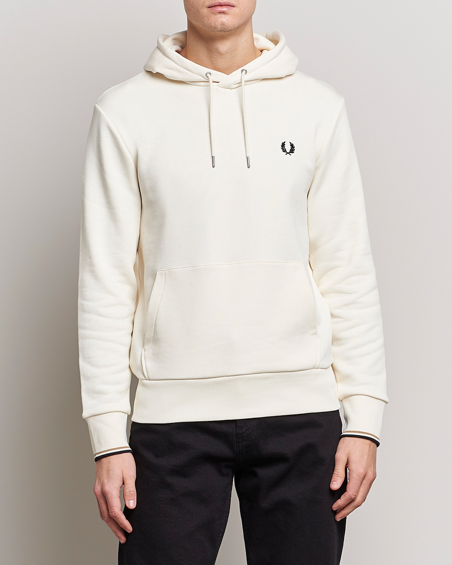 Mies | Fred Perry | Fred Perry | Tipped Hooded Sweatshirt Ecru