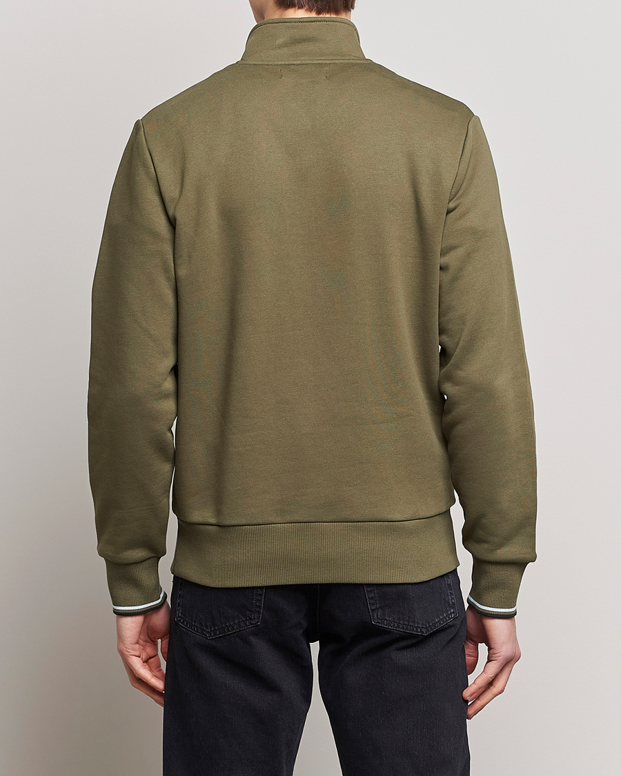 Mies | Puserot | Fred Perry | Half Zip Sweatshirt Uniform Green