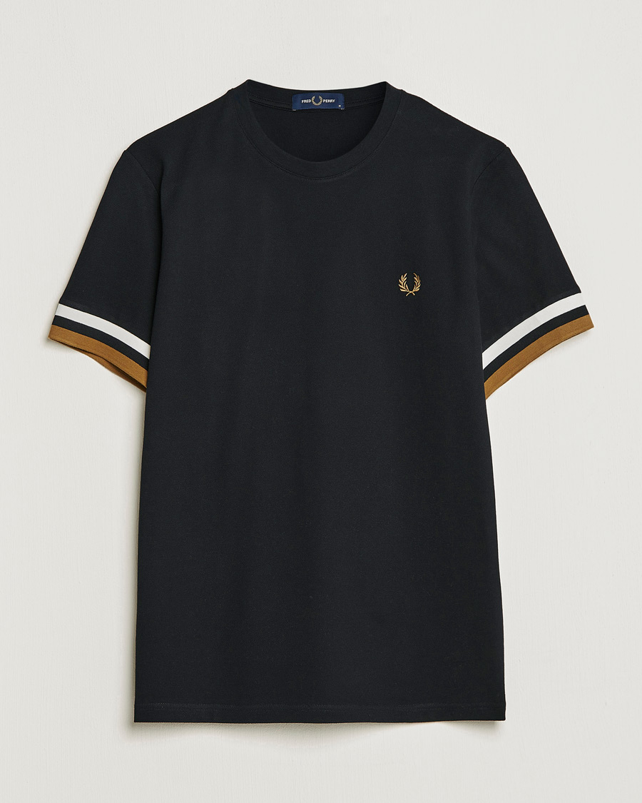 Mies | T-paidat | Fred Perry | Boled Tipped Pique T-Shirt Black