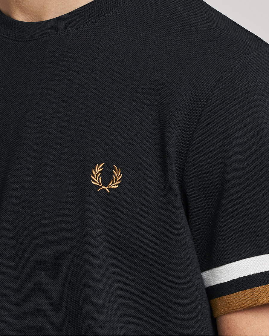 Mies | T-paidat | Fred Perry | Boled Tipped Pique T-Shirt Black