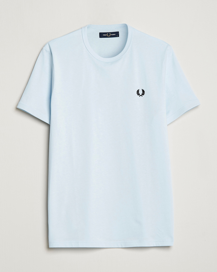 Mies | T-paidat | Fred Perry | Ringer T-Shirt Light Ice