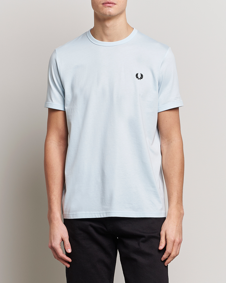 Mies |  | Fred Perry | Ringer T-Shirt Light Ice