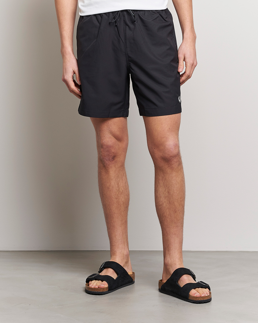 Mies | Uimahousut | Fred Perry | Classic Swimshorts Black