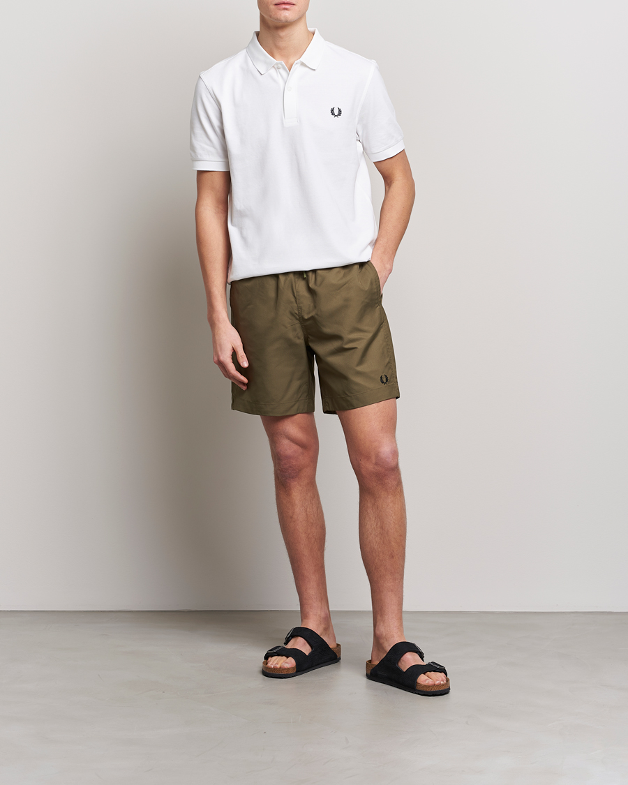 Mies | Uimahousut | Fred Perry | Classic Swimshorts Uniform Green