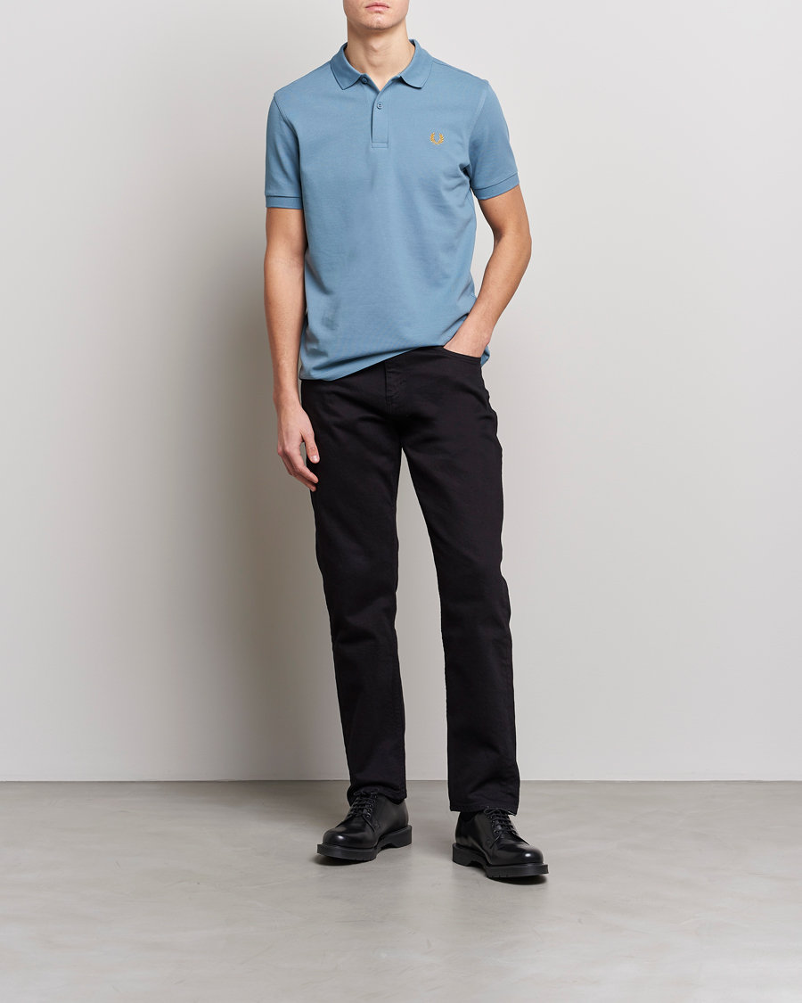Mies | Pikeet | Fred Perry | Plain Polo Shirt Ash Blue