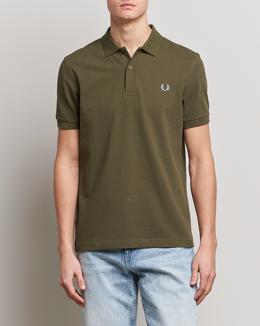 Mies | Fred Perry | Fred Perry | Plain Polo Shirt Uniform Green