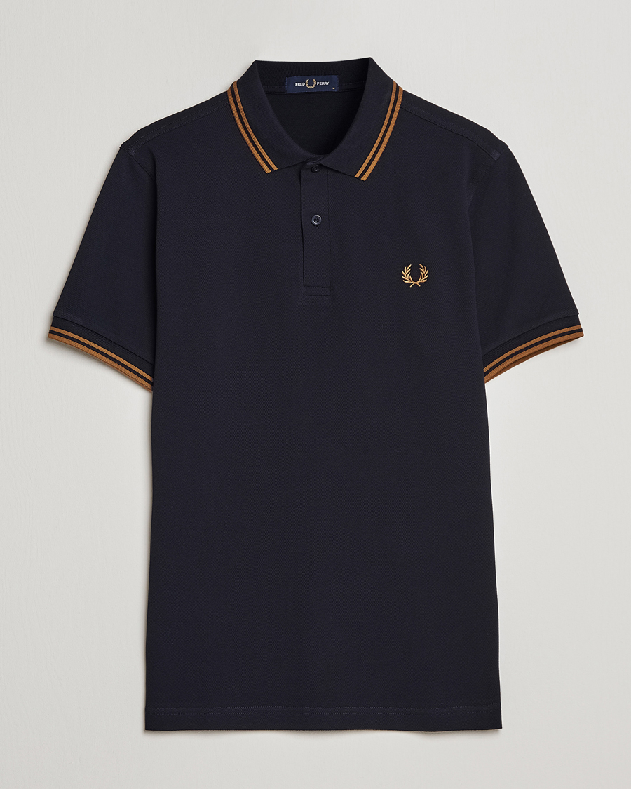 Mies | Pikeet | Fred Perry | Twin Tipped Polo Shirt Navy