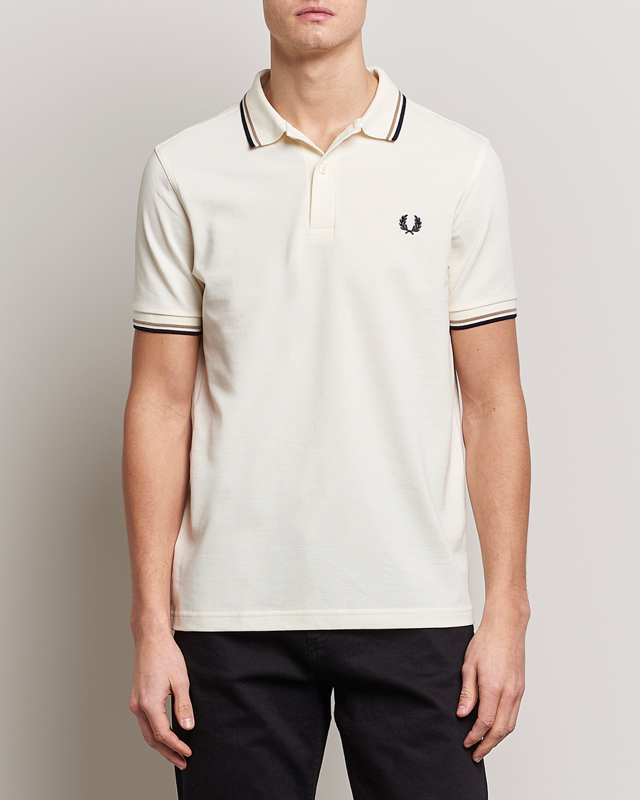 Mies |  | Fred Perry | Twin Tipped Polo Shirt Ecru