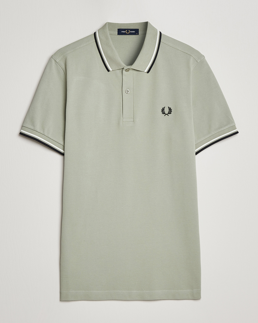 Mies | Pikeet | Fred Perry | Twin Tipped Polo Shirt Sea Gras
