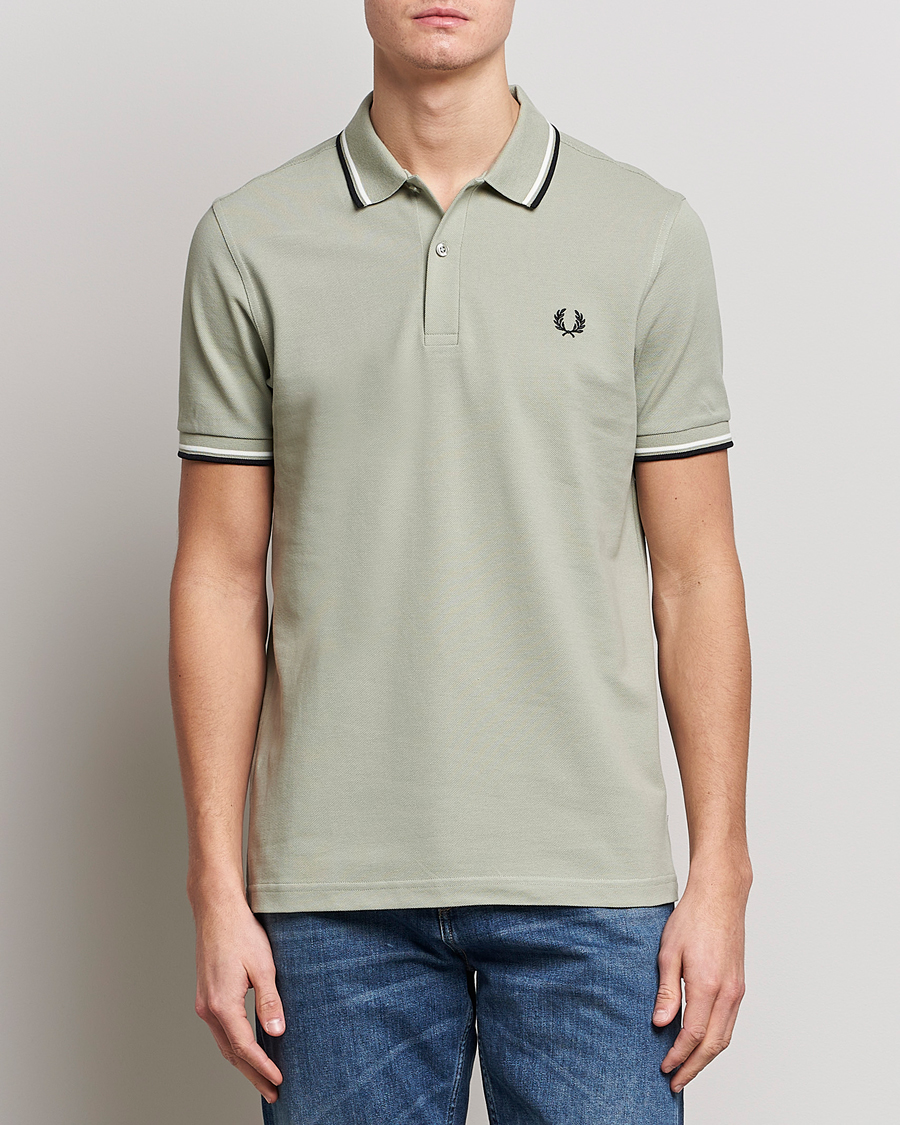 Mies |  | Fred Perry | Twin Tipped Polo Shirt Sea Gras