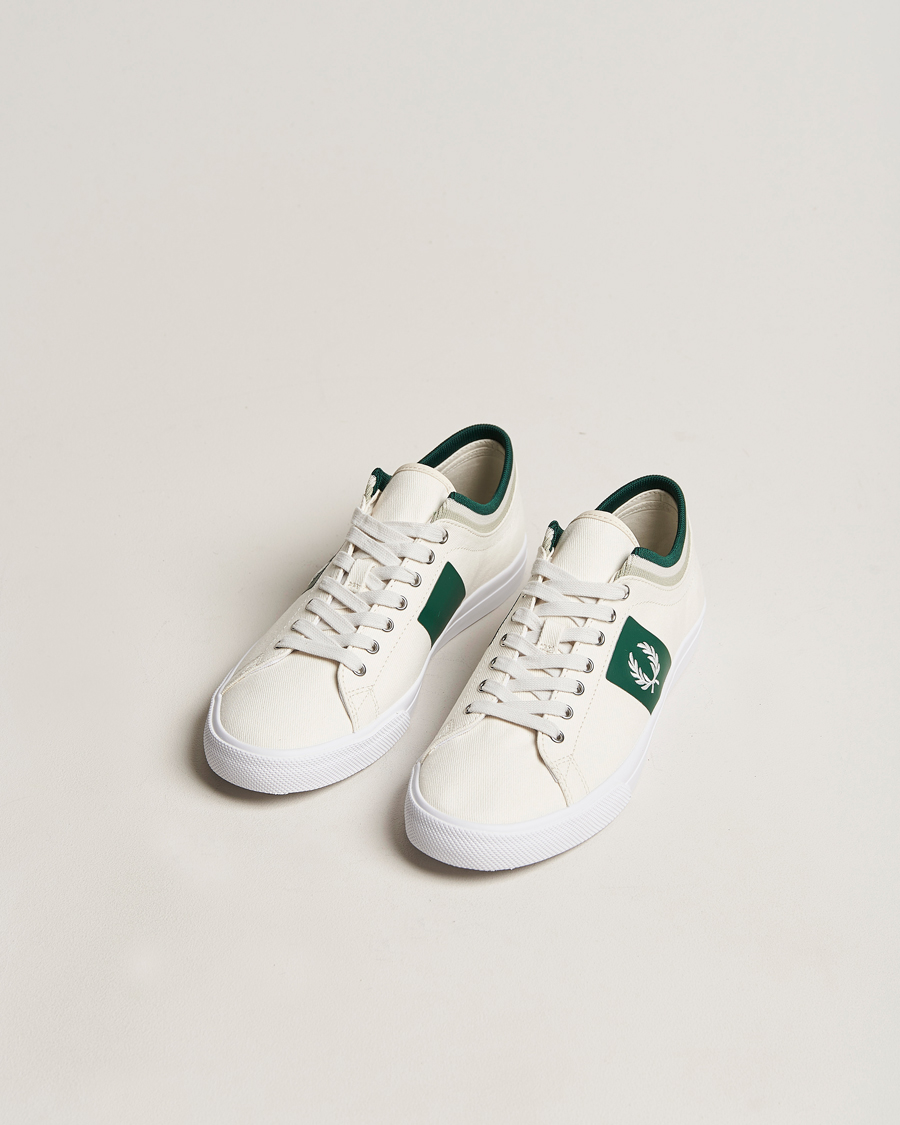 Mies | Kengät | Fred Perry | Underspin Tipped Cuff Twill Sneaker Porcelain