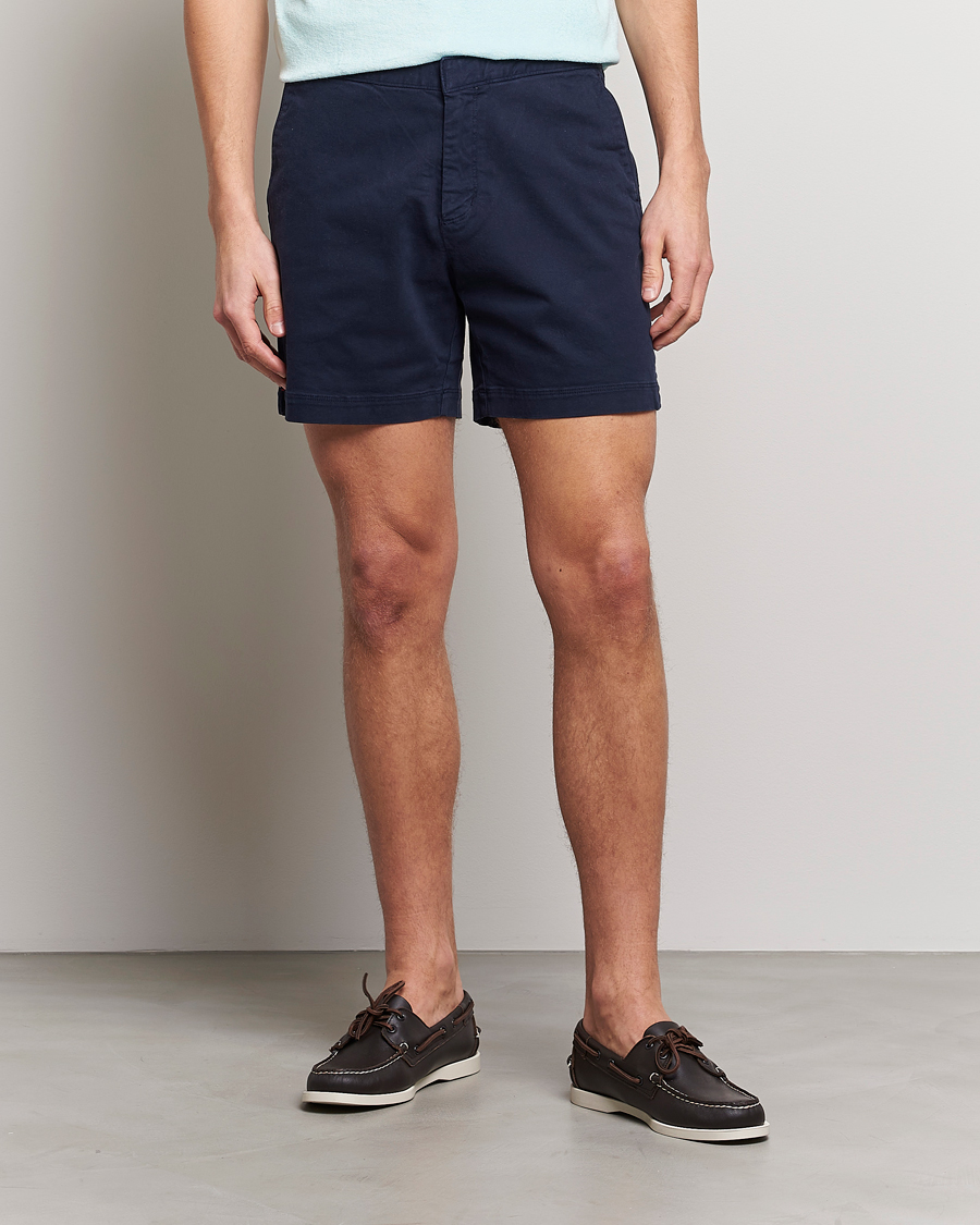 Mies | Shortsit | Orlebar Brown | Bulldog Cotton Stretch Twill Shorts Dark Navy