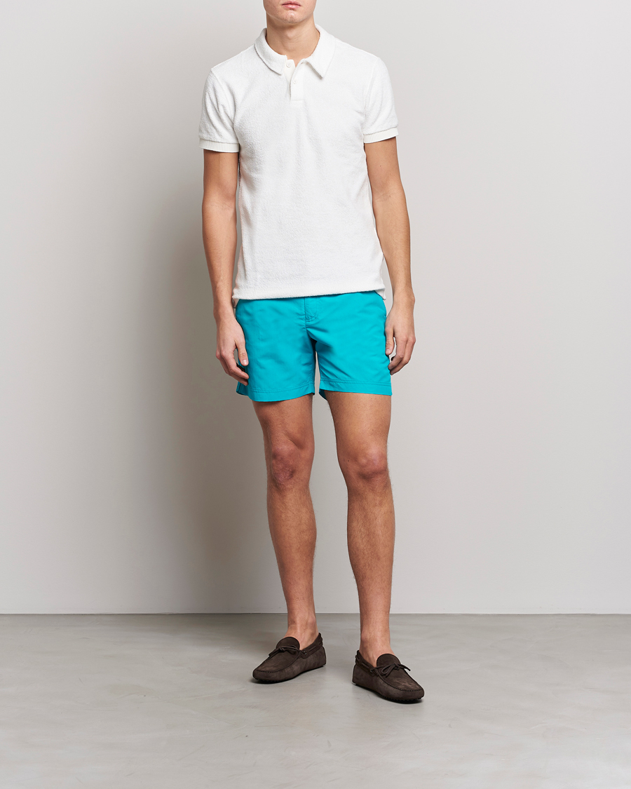 Mies | Uimahousut | Orlebar Brown | Bulldog II Medium Length Swim Shorts Crystal Sea