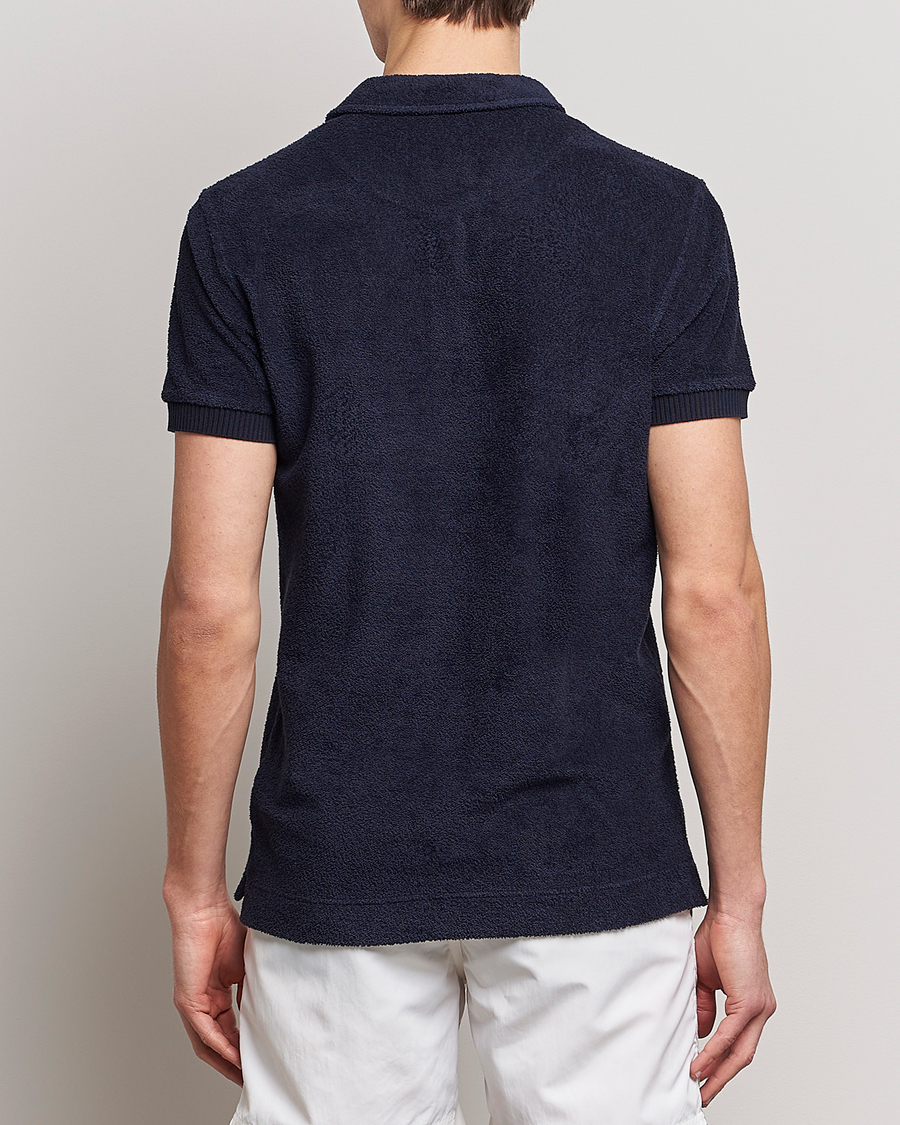 Mies | Pikeet | Orlebar Brown | Lorenzo Cotton Terry Polo Night Iris