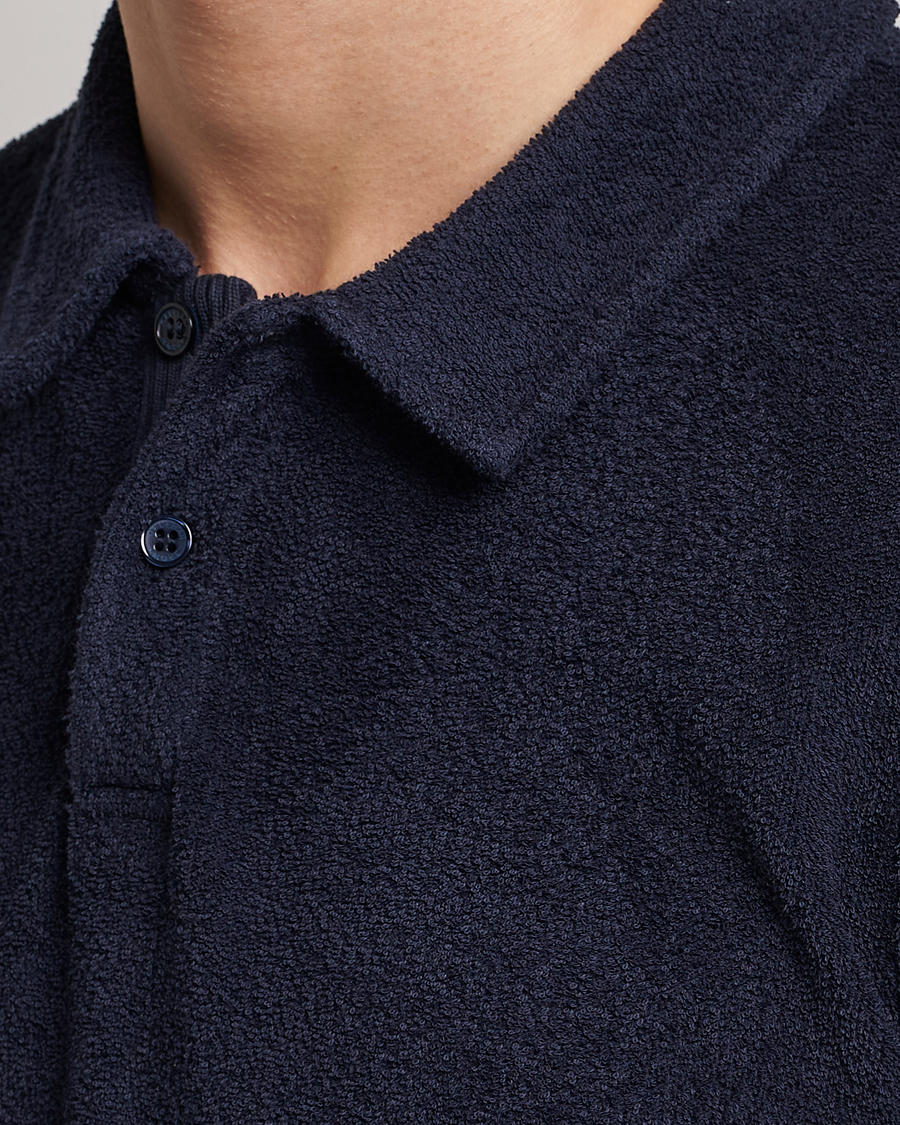 Mies | Pikeet | Orlebar Brown | Lorenzo Cotton Terry Polo Night Iris