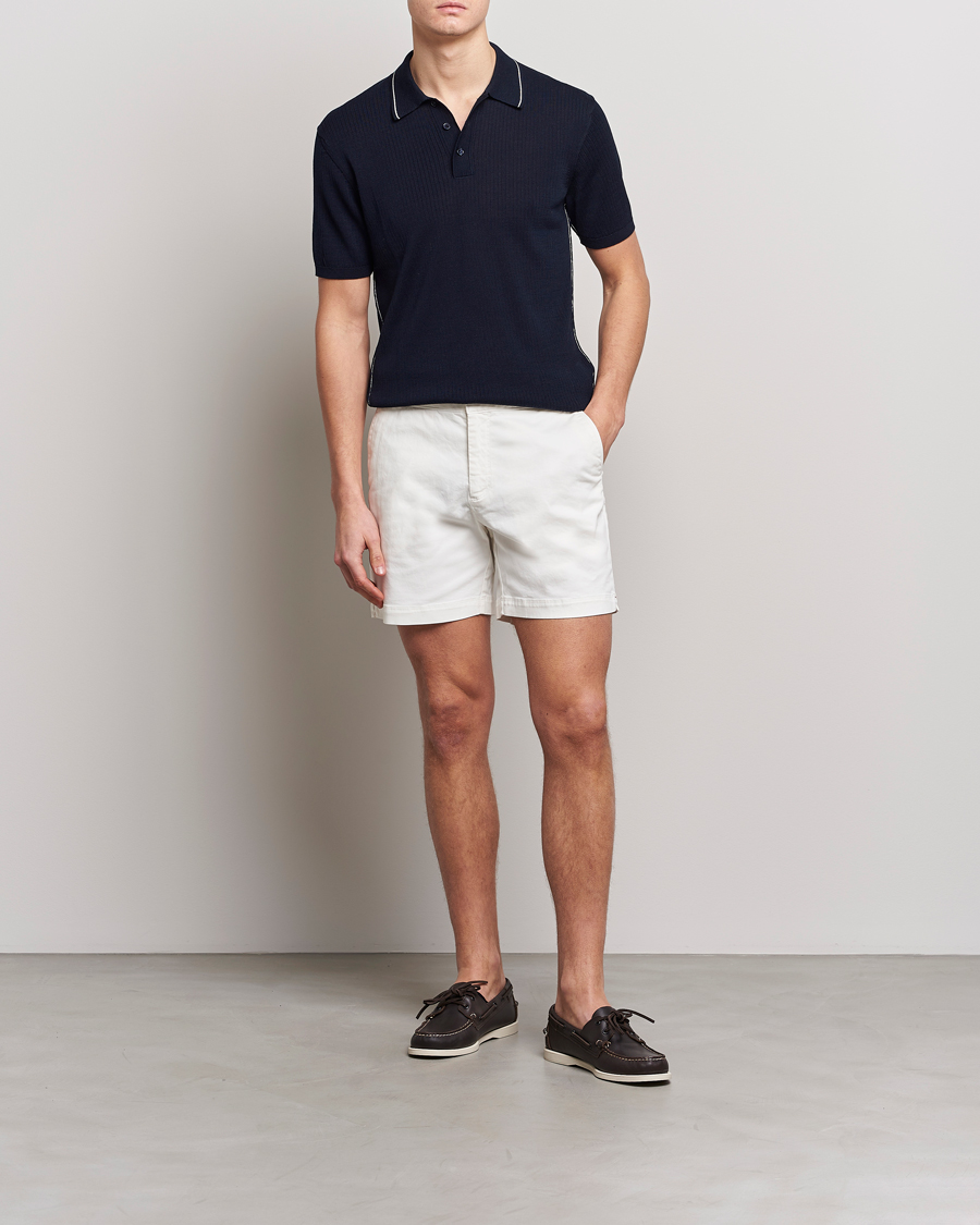 Mies | Pikeet | Orlebar Brown | Maranon Organic Cotton Rib Tipping Polo Night Iris