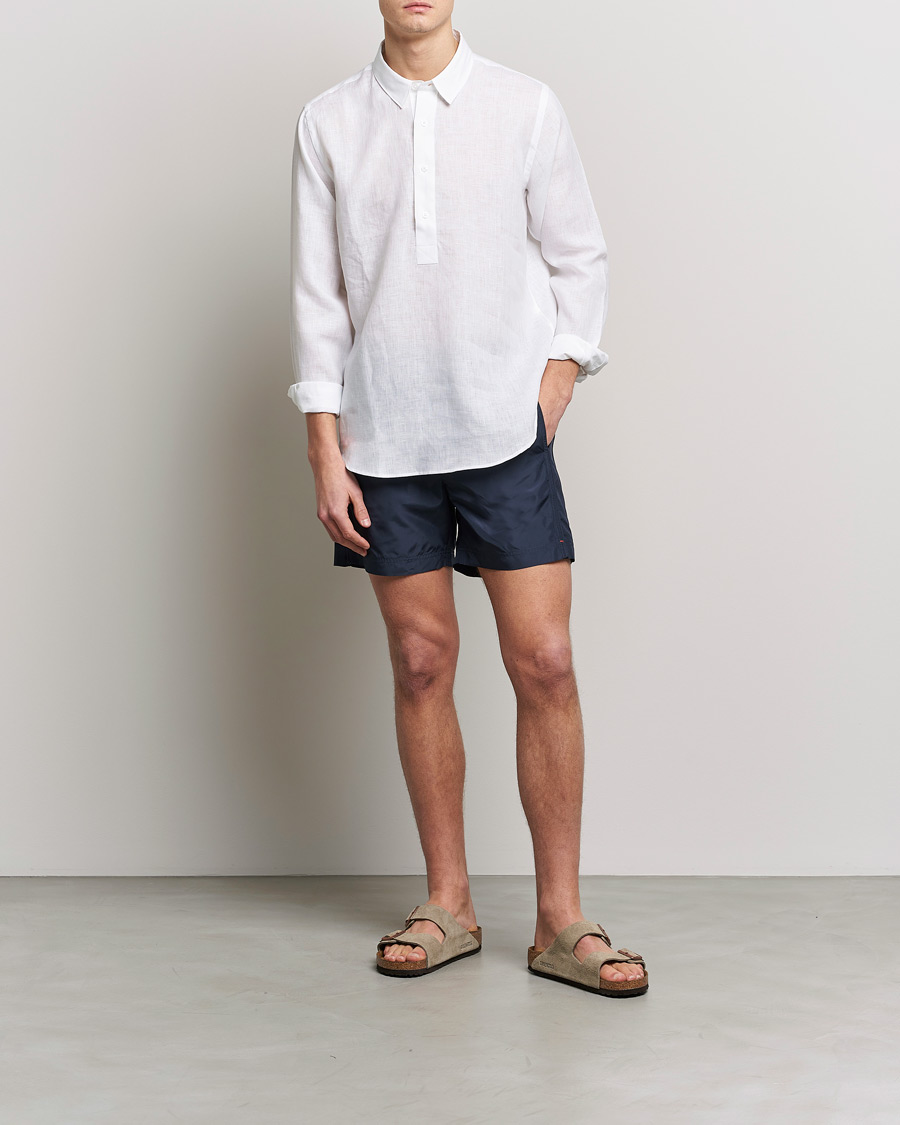 Mies | Kauluspaidat | Orlebar Brown | Percy Smart Linen Shirt White