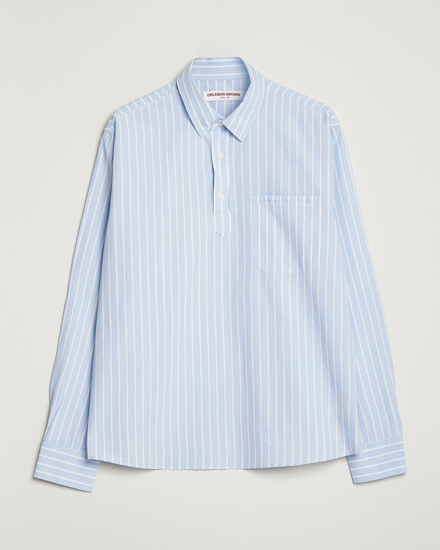 Mies | Kauluspaidat | Orlebar Brown | Shanklin Relaxed Fit Overhead Shirt Serenity Blue