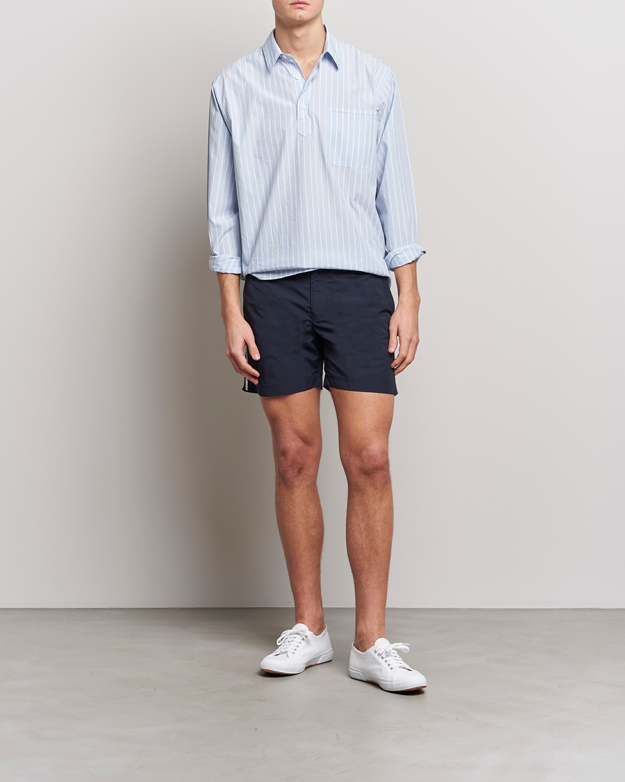 Mies | Kauluspaidat | Orlebar Brown | Shanklin Relaxed Fit Overhead Shirt Serenity Blue