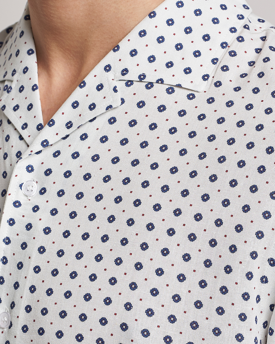 Mies | Kauluspaidat | Orlebar Brown | Hibbert Cravat Linen/Viscose Shirt Sea Mist