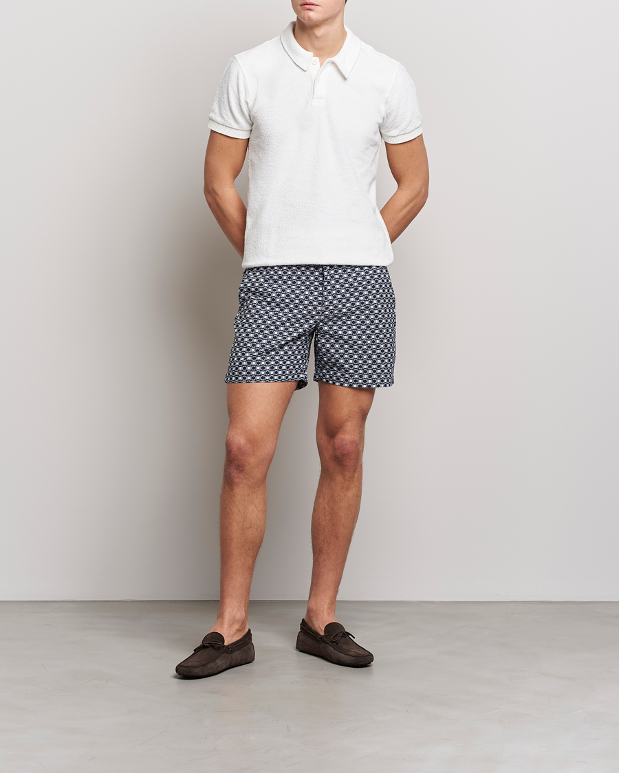 Mies | Uimahousut | Orlebar Brown | Bulldog Tela Jacquard Swimshorts Night Iris