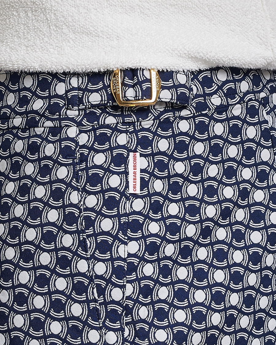 Mies | Uimahousut | Orlebar Brown | Bulldog Tela Jacquard Swimshorts Night Iris