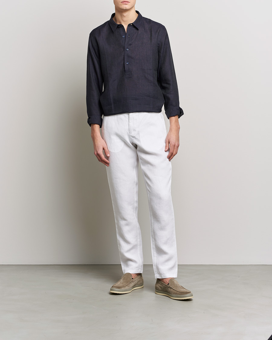 Mies | Housut | Orlebar Brown | Griffon Linen Trousers White