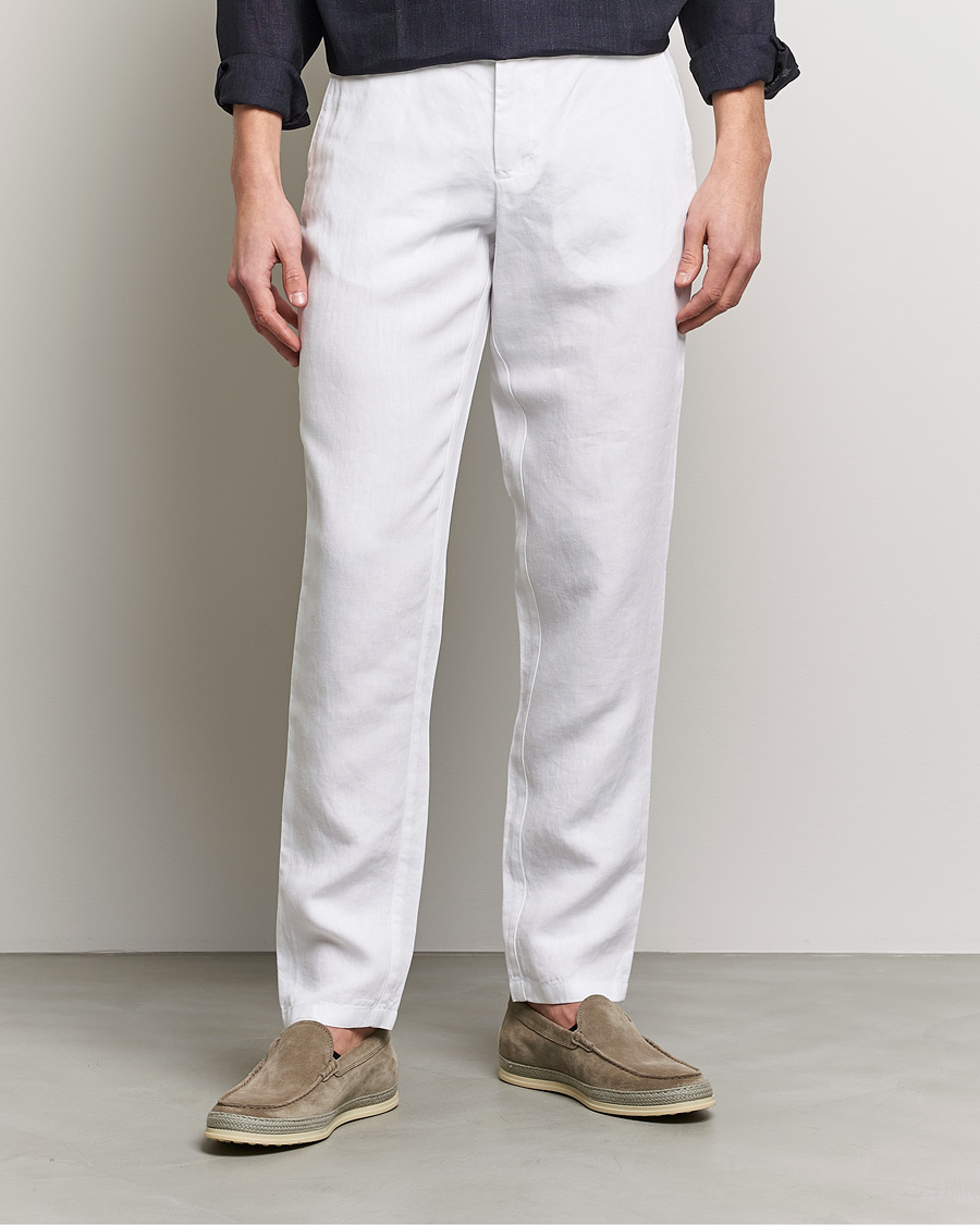 Mies |  | Orlebar Brown | Griffon Linen Trousers White