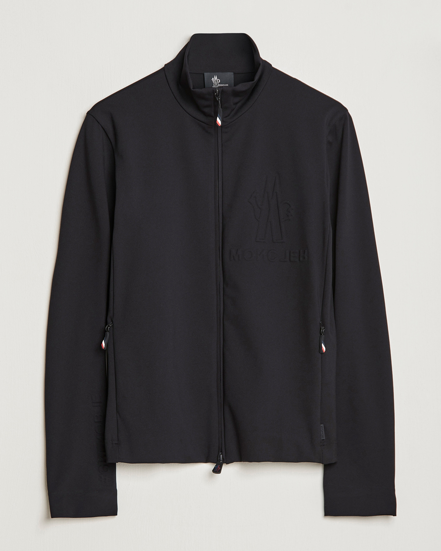 Mies | Puserot | Moncler Grenoble | Embossed Full Zip Cardigan Black