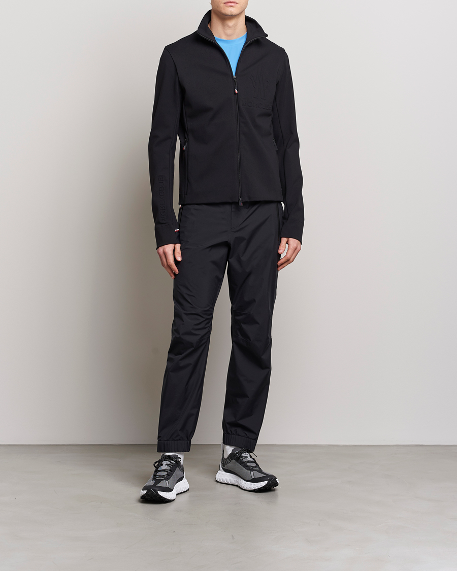 Mies | Puserot | Moncler Grenoble | Embossed Full Zip Cardigan Black