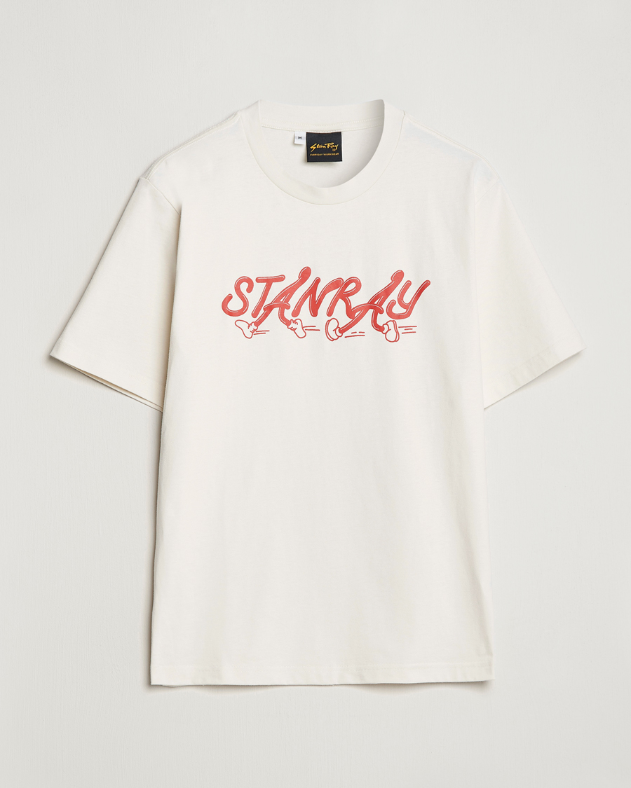 Mies | T-paidat | Stan Ray | Running Crew Neck T-Shirt Natural