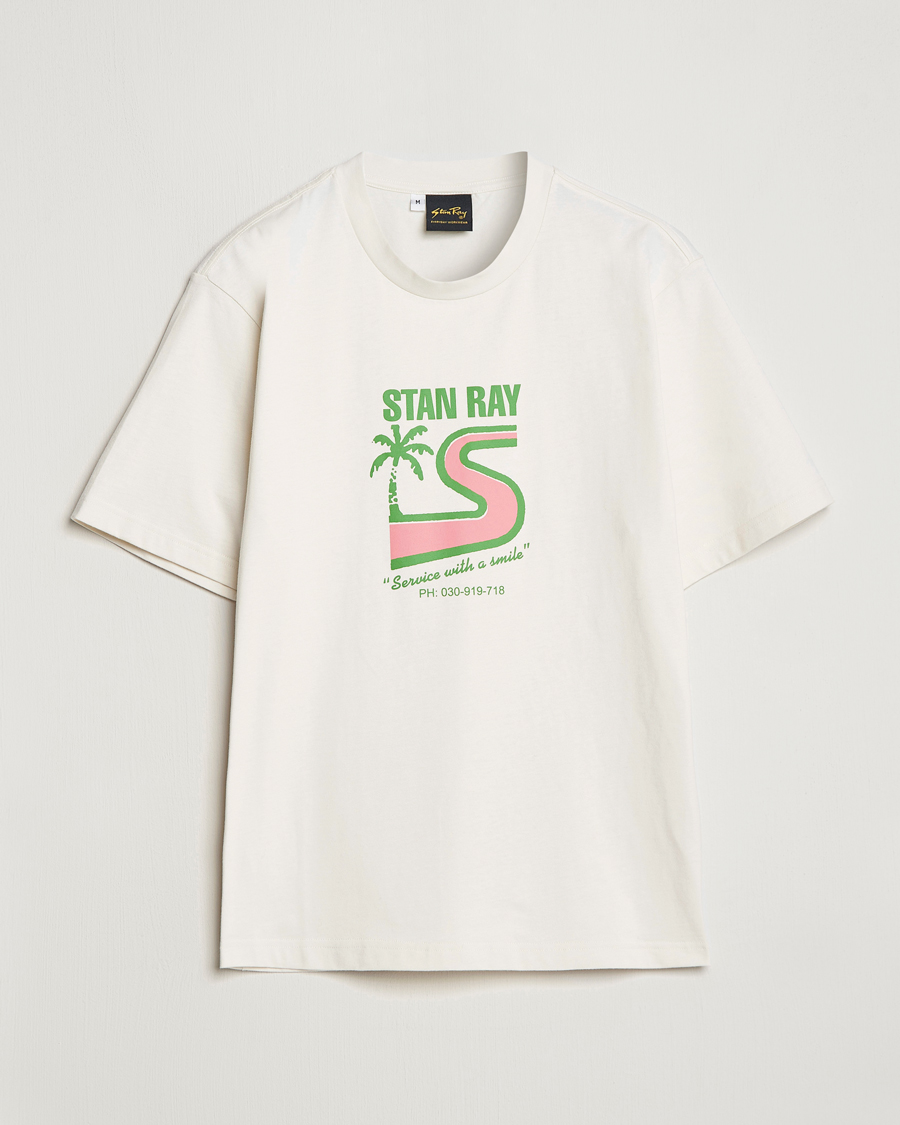 Mies | T-paidat | Stan Ray | Printed Crew Neck T-Shirt Natural
