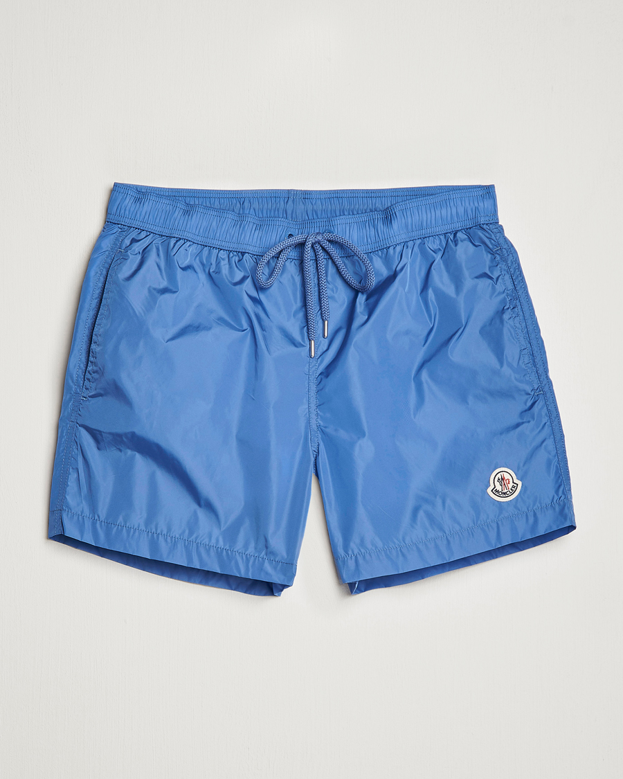 Mies | Uimahousut | Moncler | Nylon Swim Trunks Light Blue