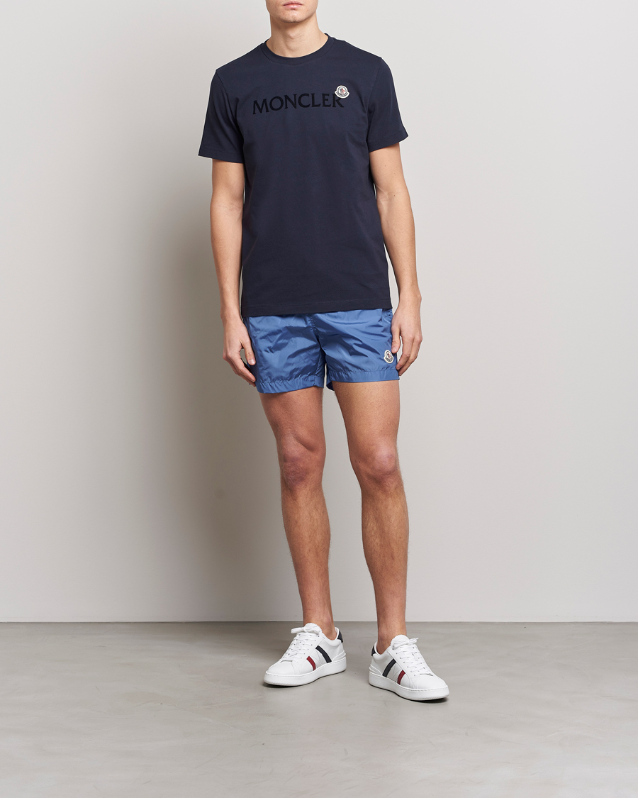Mies | Uimahousut | Moncler | Nylon Swim Trunks Light Blue