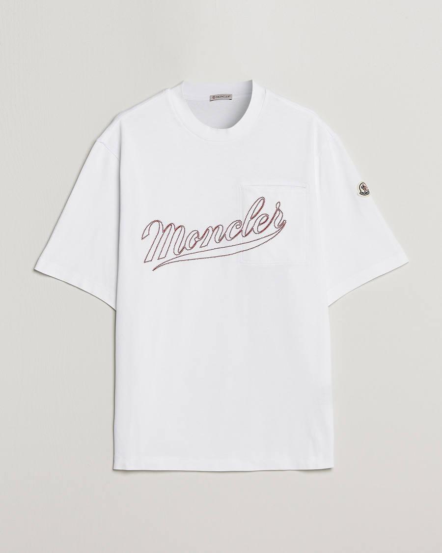 Mies | T-paidat | Moncler | Signature T-Shirt White