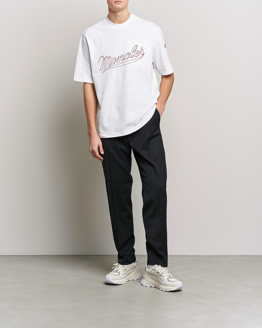 Mies | T-paidat | Moncler | Signature T-Shirt White