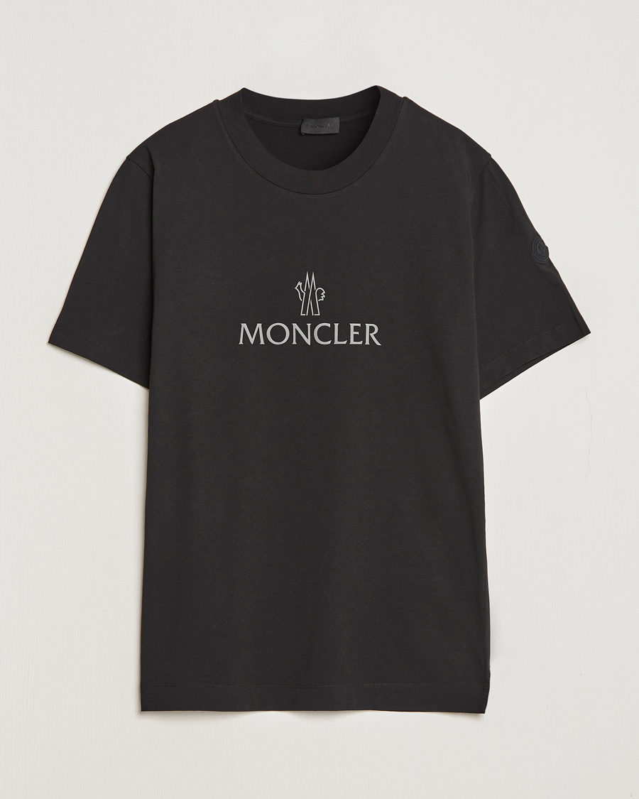 Mies | T-paidat | Moncler | Lettering T-Shirt Black