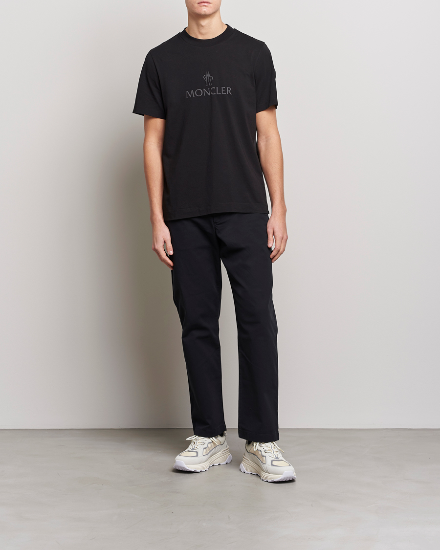 Mies | T-paidat | Moncler | Lettering T-Shirt Black