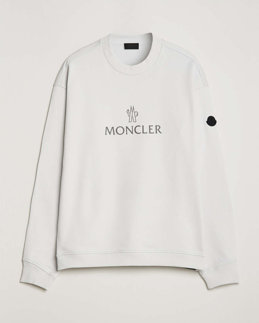 Mies | Puserot | Moncler | Lettering Logo Sweatshirt White